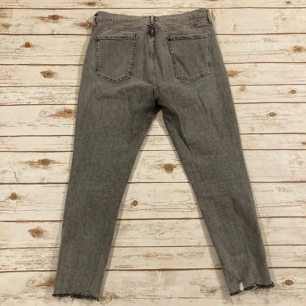 AGOLDE Nico High Rise Slim Risk Gray Wash Jeans Size 33